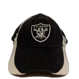 Vintage Embroidered REEBOK Oakland Raiders Hat Size OSFA Black